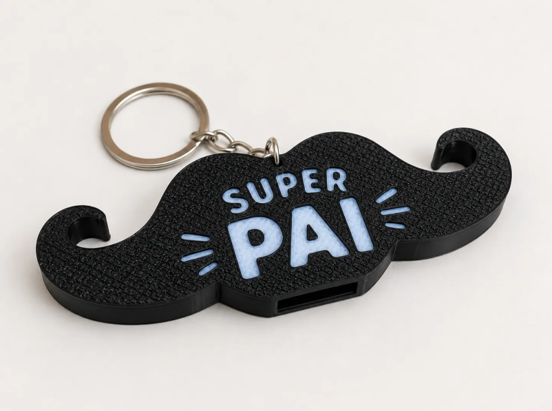 Chaveiro Abridor de Latas - Bigode Super Pai